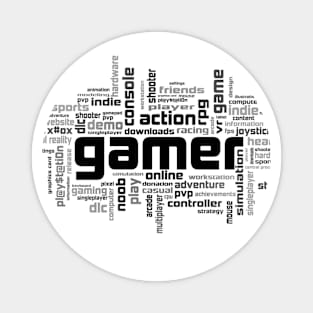 Gamer Theme Black Version Magnet